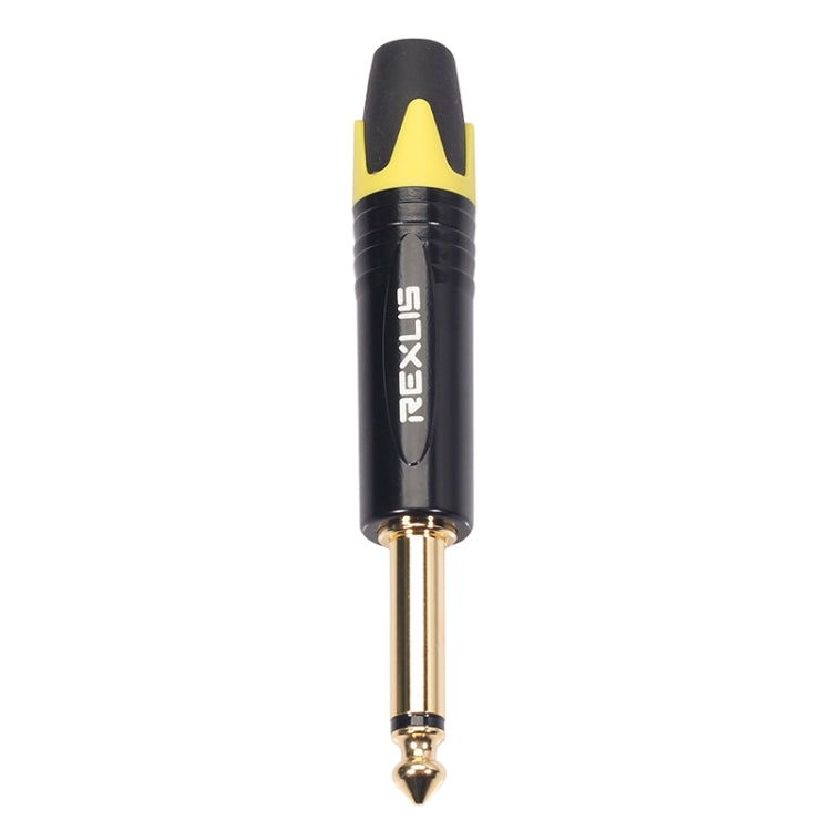 10 PCS TC202 6.35mm Gold-plated Mono Sound Welding Audio Adapter Plug