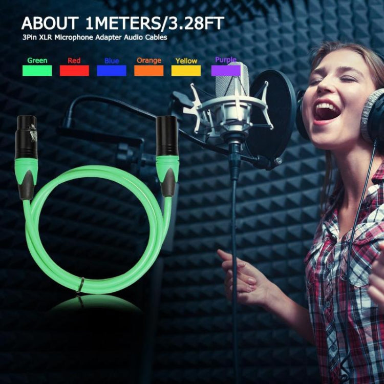 XRL Male to Female Microphone Mixer Audio Cable, Length: 1m