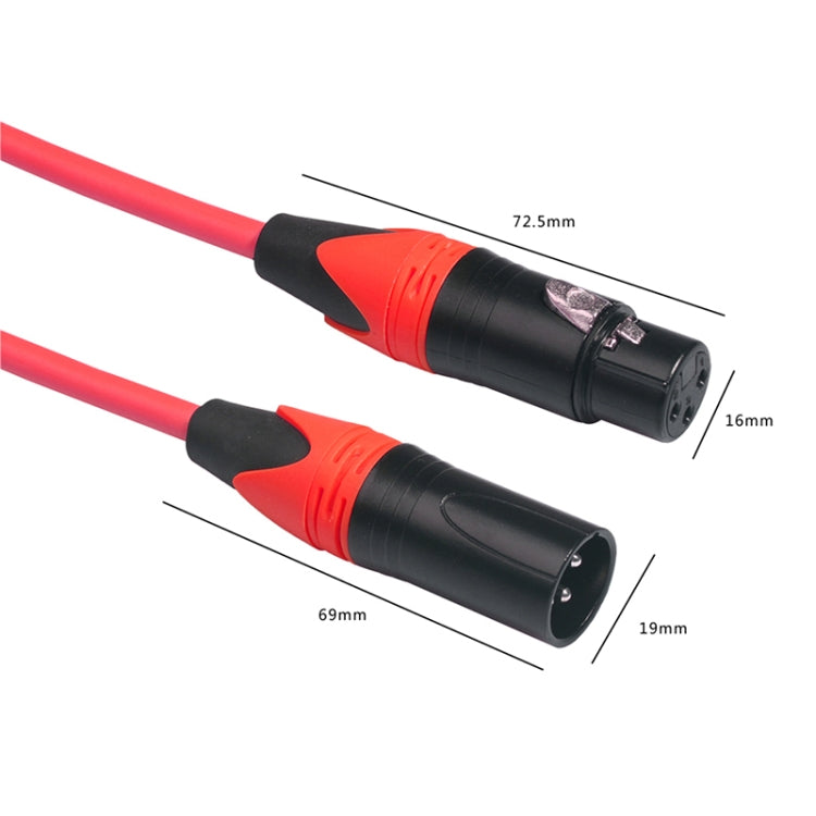 XRL Male to Female Microphone Mixer Audio Cable, Length: 1.8m