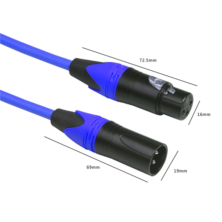 XRL Male to Female Microphone Mixer Audio Cable, Length: 3m, Length: 3m