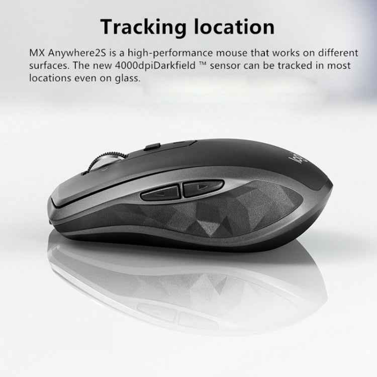 Logitech MX Anywhere 2S 4000DPI Bluetooth + Unifying Dual-mode Rechargeable Symmetrical Design Wireless Optical Gaming Mouse