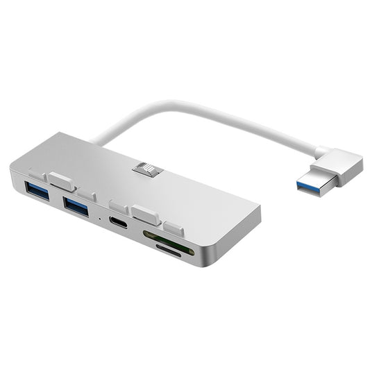 Rocketek For iMac Type-C / USB-C + Dual USB3.0 + SD / TF Multi-function HUB Expansion Dock, Type-C + Dual USB3.0 + SD / TF