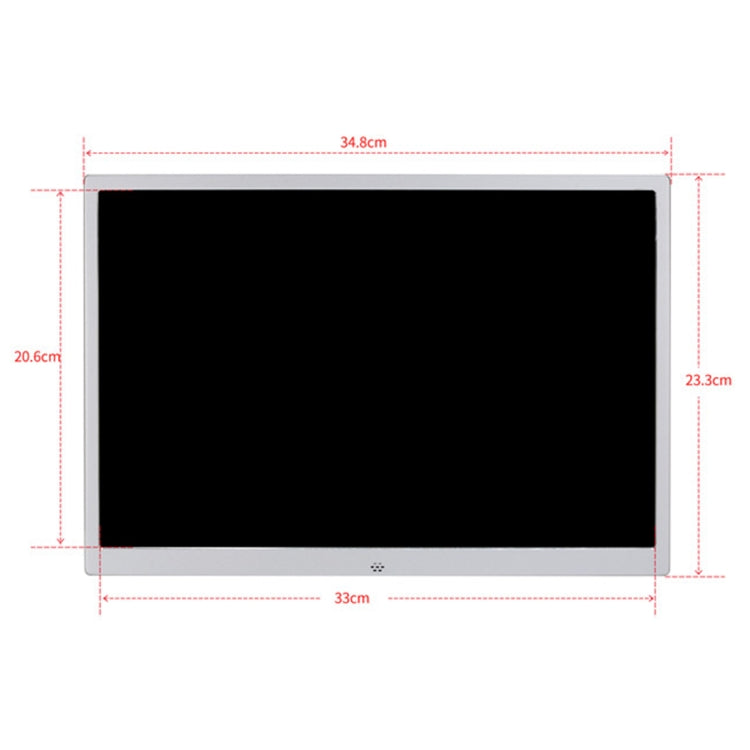 HSD1504 15.4 inch LED 1280x800 High Resolution Display Digital Photo Frame with Holder and Remote Control, Support SD / MMC / MS Card / USB Port, EU Plug(Gold)