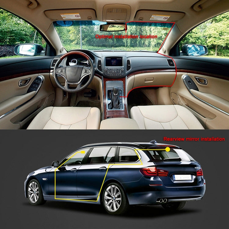 GS90C Car DVR Camera 2.7 inch LCD Screen HD 2304 x 1296P 170 Degree Wide Angle Viewing, Support Motion Detection / TF Card / G-Sensor / HDMI