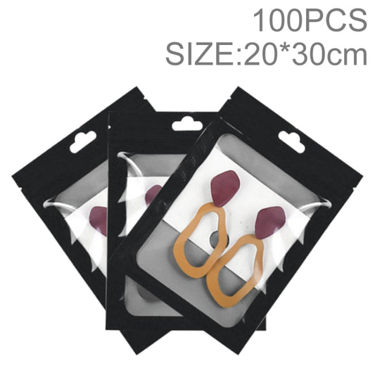 100pcs 20×30cm HD Transparent Window Phone Case Decoration Sealed Bag, 20×30cm