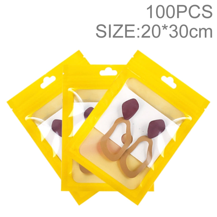 100pcs 20×30cm HD Transparent Window Phone Case Decoration Sealed Bag, 20×30cm