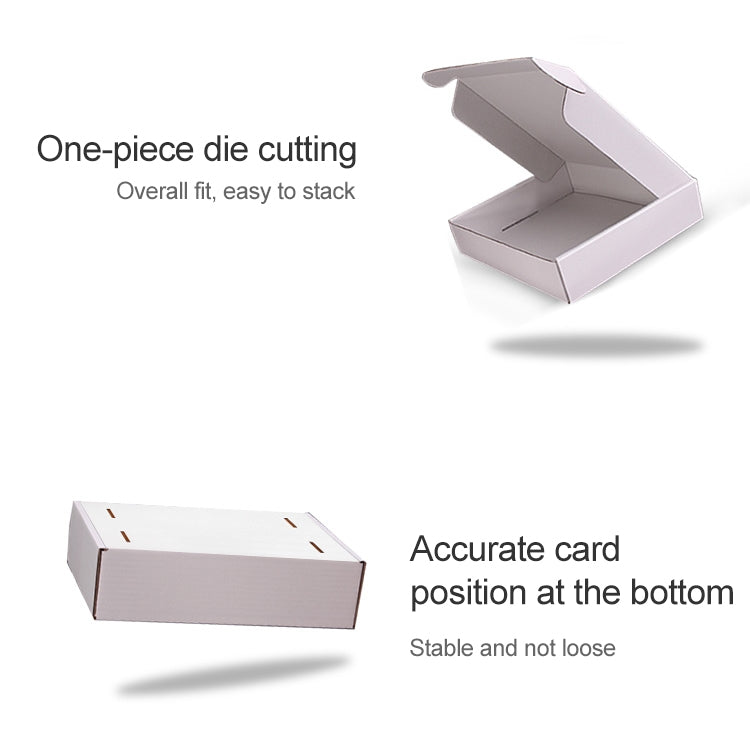 2pcs Shipping Box Clothing Packaging Box, Color: White, Size: 32x26x4cm