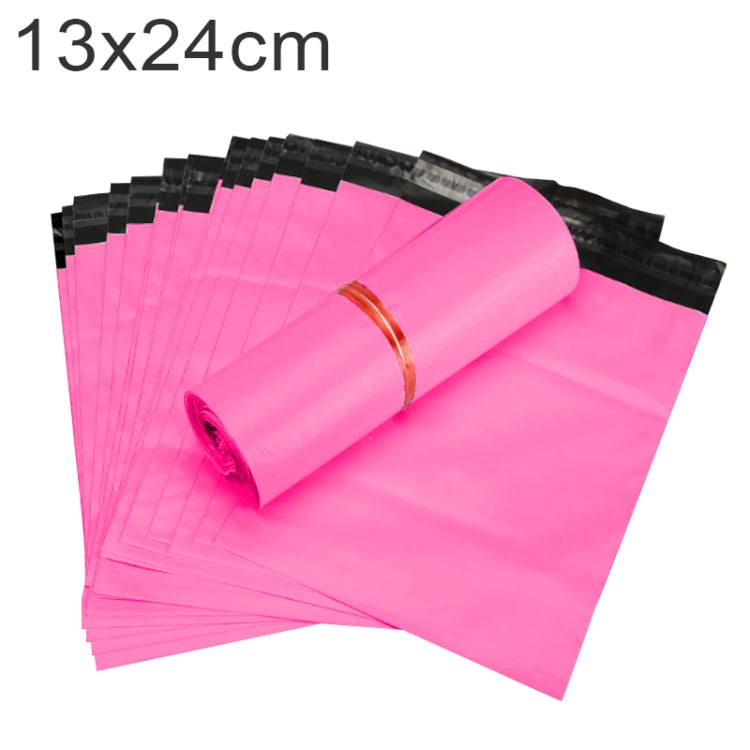 100 PCS / Roll Thick Express Bag Packaging Bag Waterproof Plastic Bag, Size: 13x24cm (Dark Grey), 13x24cm, Silver Grey, 13x24cm, White, 13x24cm, Pink