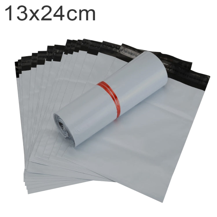 100 PCS / Roll Thick Express Bag Packaging Bag Waterproof Plastic Bag, Size: 13x24cm (Dark Grey), 13x24cm, Silver Grey, 13x24cm, White, 13x24cm, Pink