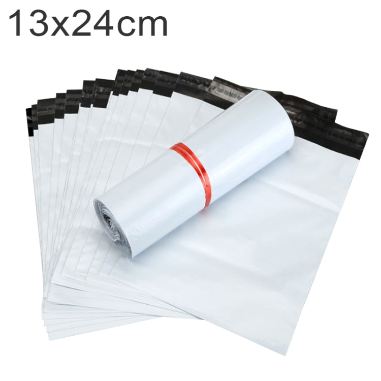 100 PCS / Roll Thick Express Bag Packaging Bag Waterproof Plastic Bag, Size: 13x24cm (Dark Grey), 13x24cm, Silver Grey, 13x24cm, White, 13x24cm, Pink