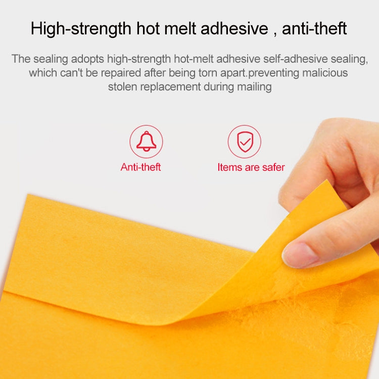 100pcs Kraft Paper Envelope Bag Express Bubble Bag Packaging Bag, Size: 15x18+4cm