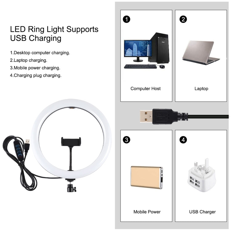 PULUZ 11.8 inch 30cm Light + 1.65m Tripod Mount Curved Surface USB 3 Modes Dimmable Dual Color Temperature LED Ring Vlogging Video Light Live Broadcast Kits with Phone Clamp