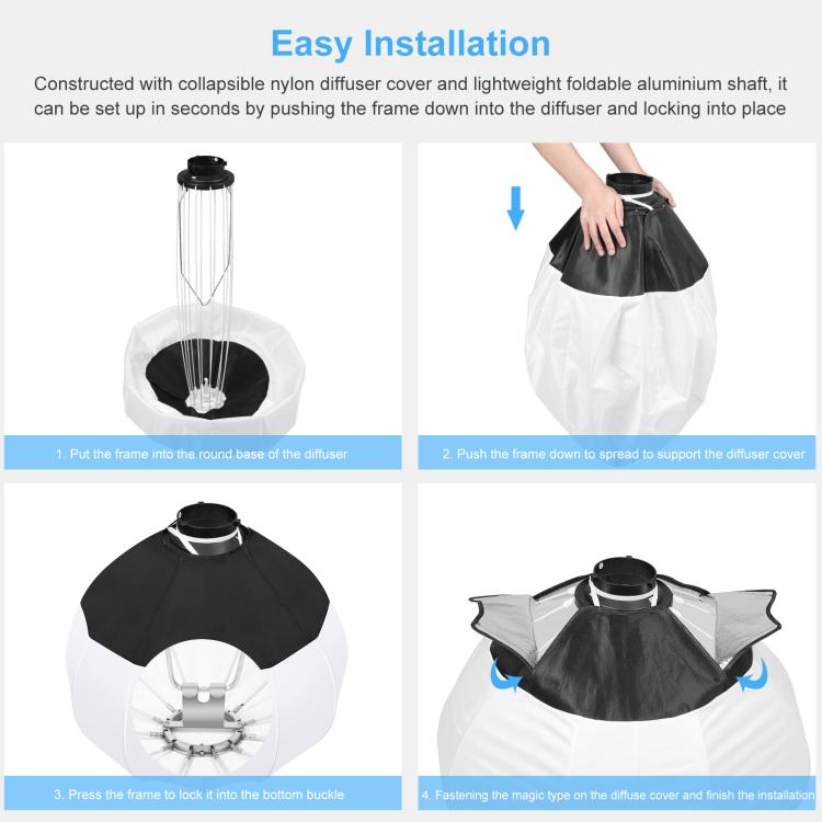 PULUZ 220V 120W Studio Video Light + 2.8m Light Holder + 65cm Foldable Lantern Softbox Photography Kit, 120W 2700K-6500K Light 2.8m Light Holder Kit UK Plug, 120W 2700K-6500K Light 2.8m Light Holder Kit US Plug                                          ...