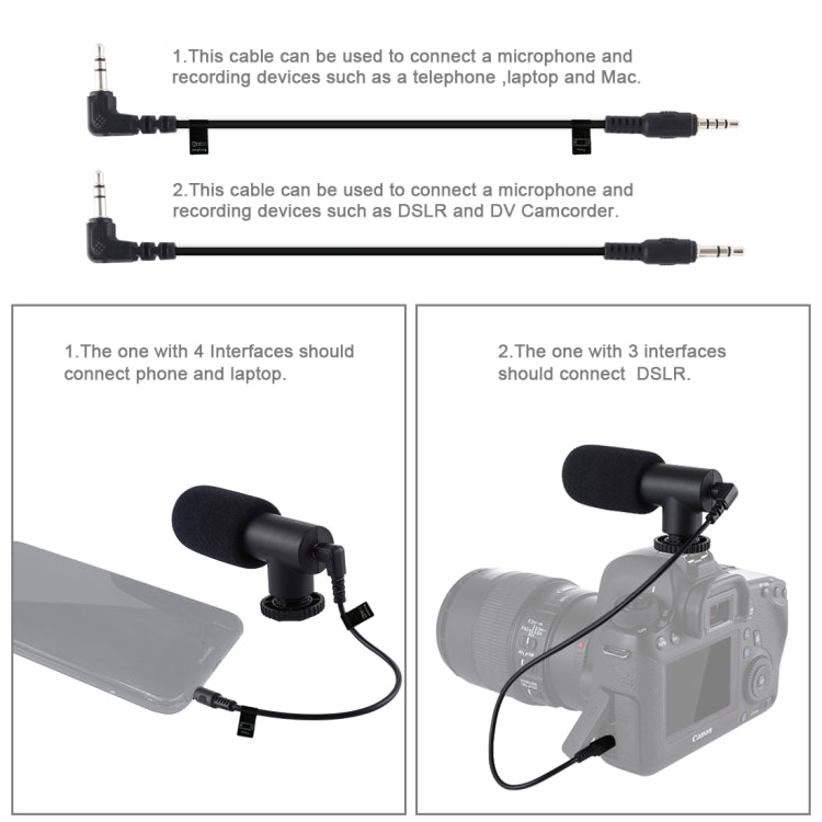 PULUZ Live Broadcast Smartphone Video Vlogger Kits Microphone + Tripod Mount + Phone Clamp Holder