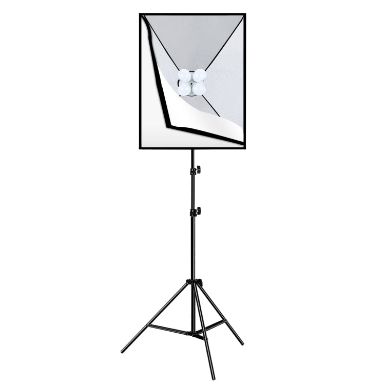 PULUZ Softbox Lighting Kit 2 PCS 50x70cm Professional Photo Studio Photography Light Equipment with 8 x E27 20W E27 Socket Bulb Photography Lighting Kit for Filming Portrait Shooting / Fashion Advertising Photography, 2 PCS 4 x Bulb Kit US Plug        ...