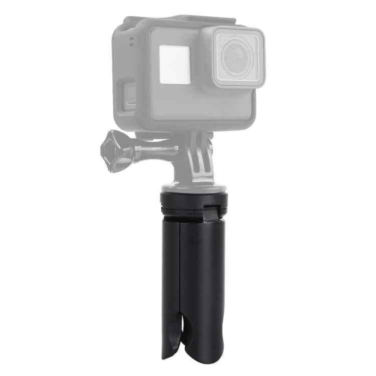 PULUZ Folding Plastic Tripod + Horizontal / Vertical Shooting Metal Clamp with Cold Shoe for iPhone, Galaxy, Huawei, Xiaomi, Sony, HTC, Google and other Smartphones