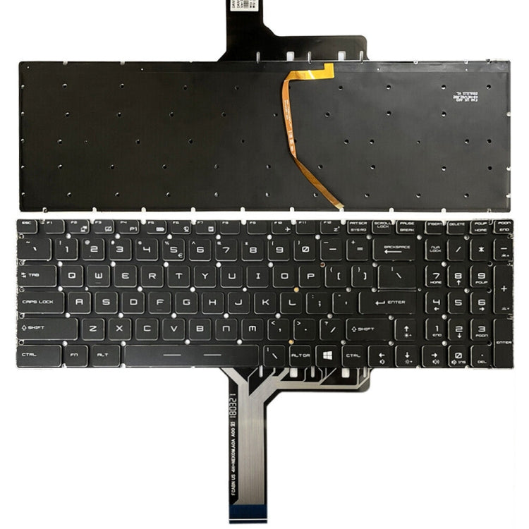 US Version Colorful Backlight Laptop Keyboard for MSI Steel GS60 / GS70 / GS72 / GT72 / GE62 / GE72 / GS73V, For MSI Steel GS60
