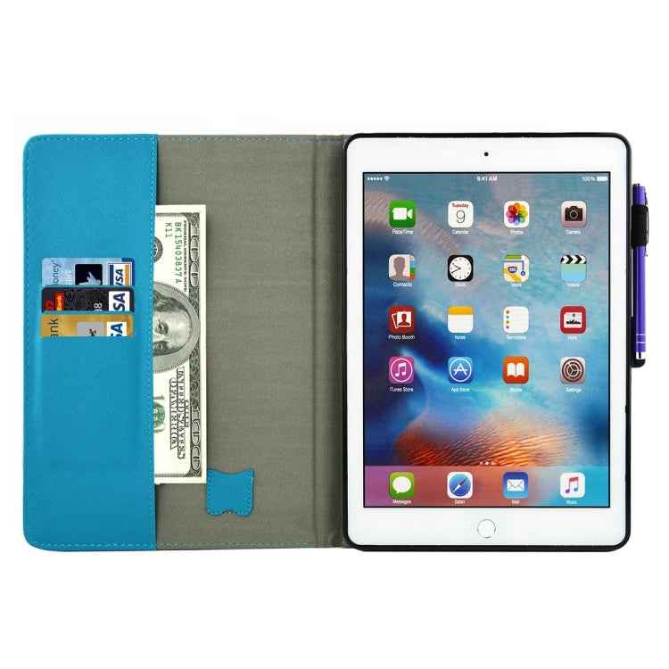 For iPad Pro 9.7 inch Horizontal Flip Leather Case with Holder & Wallet & Card Slots & Sleep / Wake-up Function & Pen Slot
