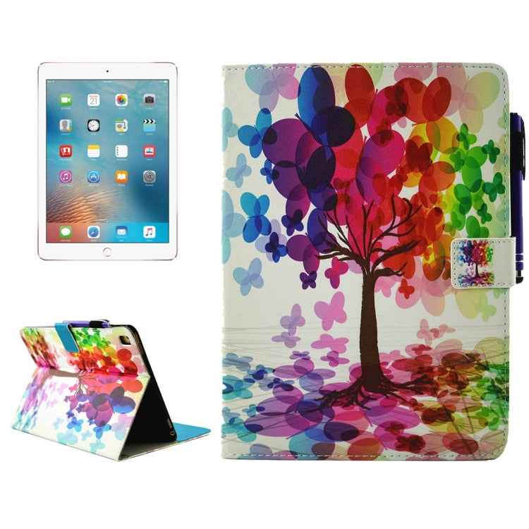 For iPad Pro 9.7 inch Horizontal Flip Leather Case with Holder & Wallet & Card Slots & Sleep / Wake-up Function & Pen Slot
