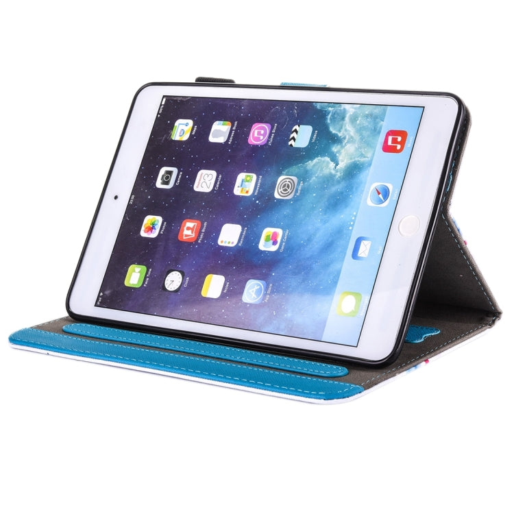 For iPad Air / iPad Air 2 Painting Pattern Horizontal Flip Leather Case with Holder & Wallet & Card Slots & Pen Slot