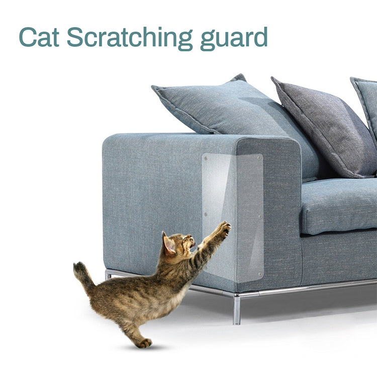 2 PCS Cat Scratch Protection PVC Sofa Anti-scratch Stickers , Size: 14x39cm, Size: 14x39cm