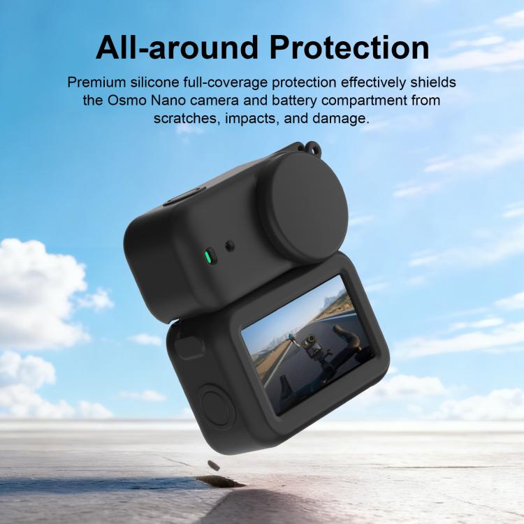 For DJI Osmo Nano Transmission Module & Lens & Body 3 in 1 Silicone Protective Cover, For DJI Osmo Nano