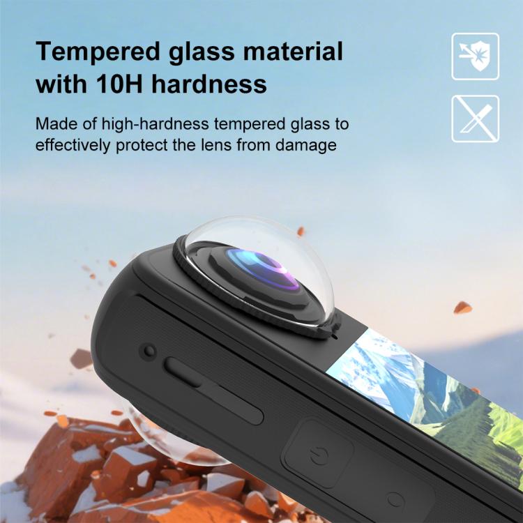 For Insta360 X4 Air PULUZ Rotation Optical Glass Lens Guard  Protective Cover, For Insta360 X4 Air