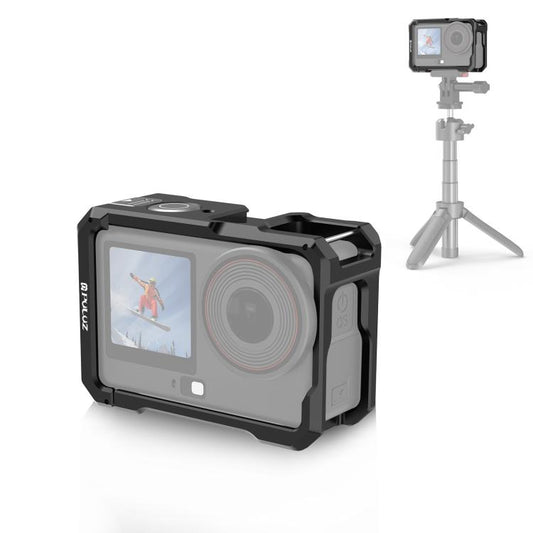For DJI Osmo Action 6 PULUZ Metal Cage Frame with Cold Shoe, Metal Cage