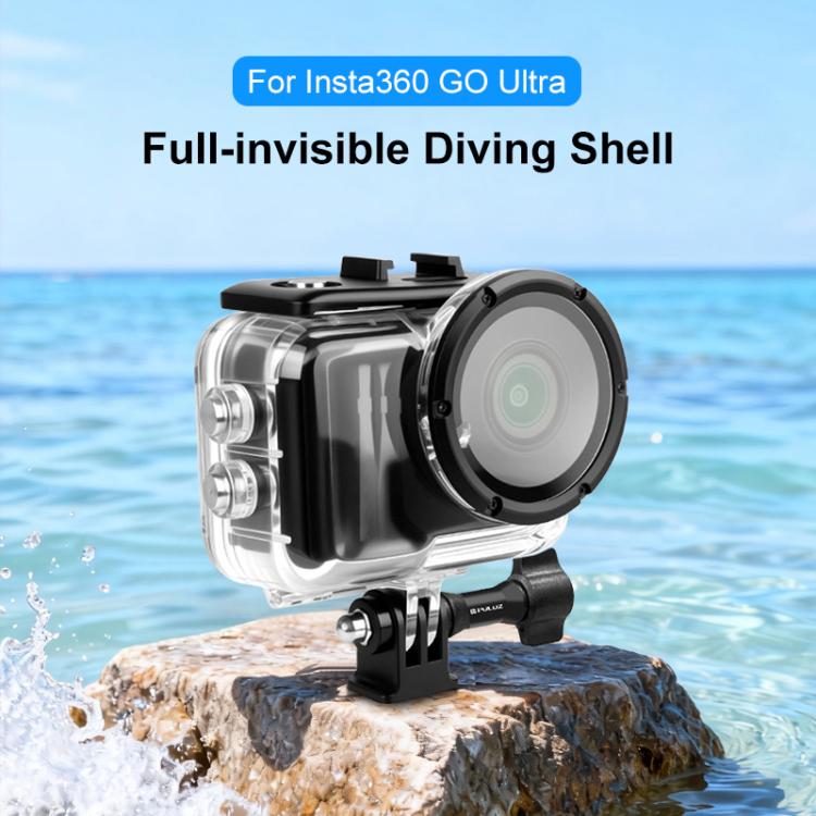 For Insta360 GO Ultra PULUZ 50m Waterproof Case Camera Dive Housing Cover, For Insta360 GO Ultra