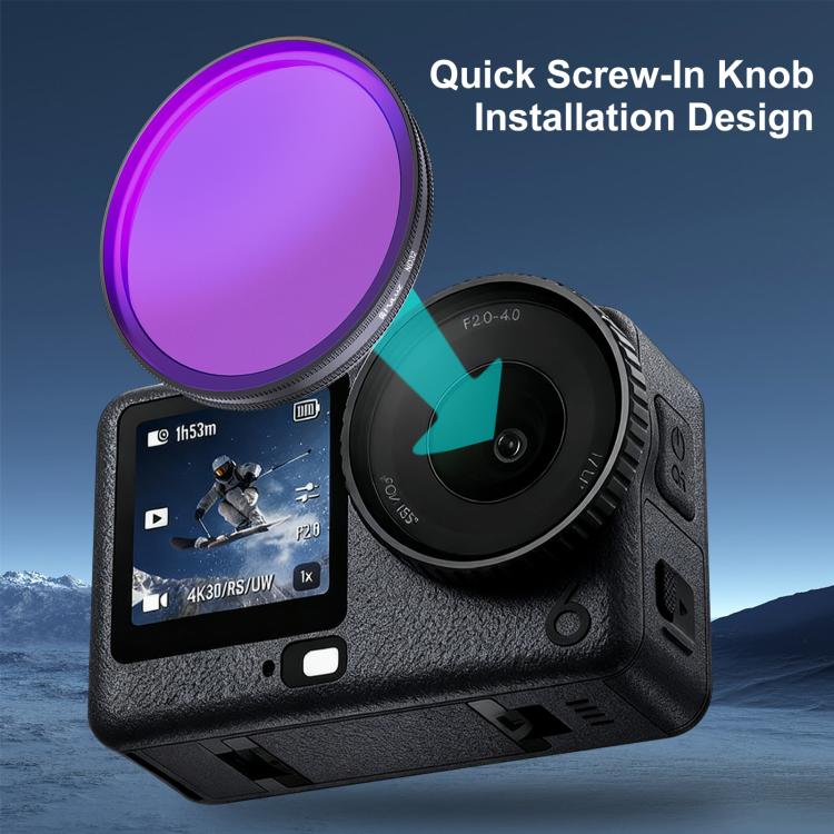 For DJI Osmo Action 6 PULUZ Action Camera ND32 Lens Filter, ND32
