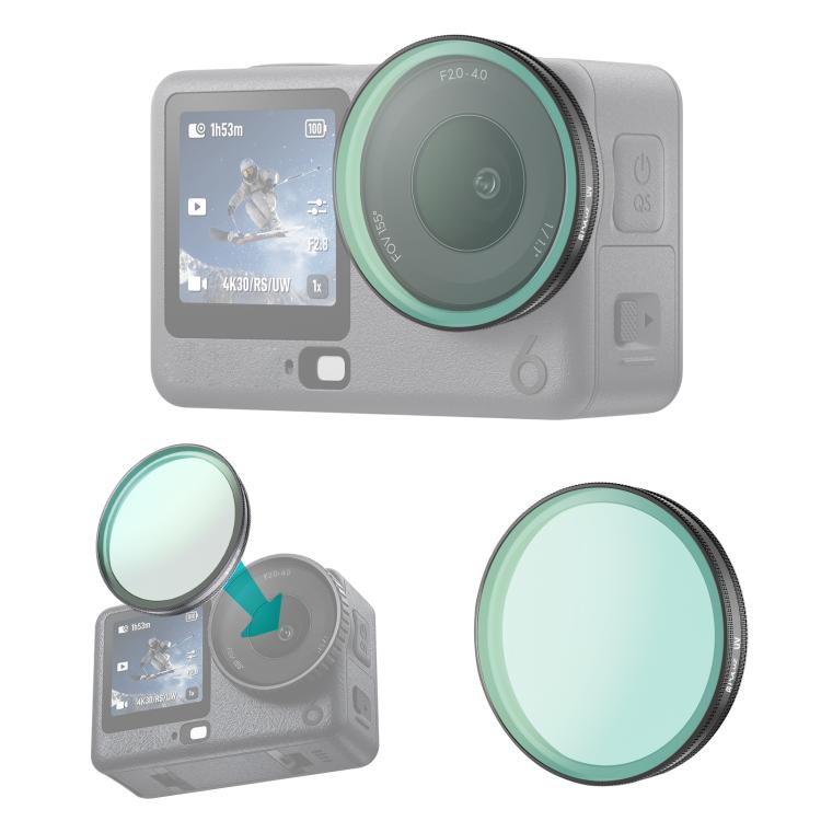 For DJI Osmo Action 6 PULUZ Action Camera UV Lens Filter, UV