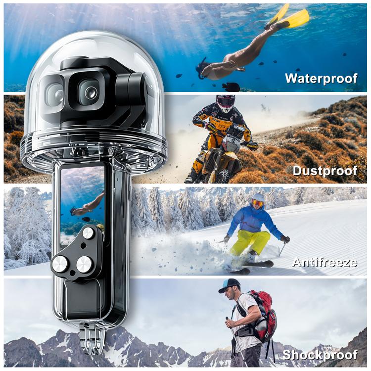 For DJI Osmo Pocket 4P PULUZ 50m Underwater Waterproof Housing Diving Cover, For DJI Osmo Pocket 4P