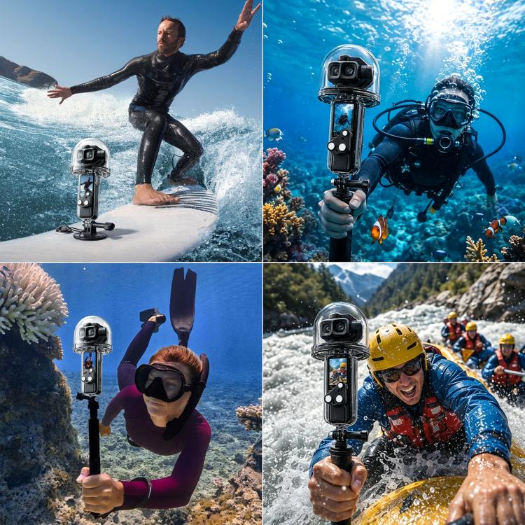 For DJI Osmo Pocket 4P PULUZ 50m Underwater Waterproof Housing Diving Cover, For DJI Osmo Pocket 4P