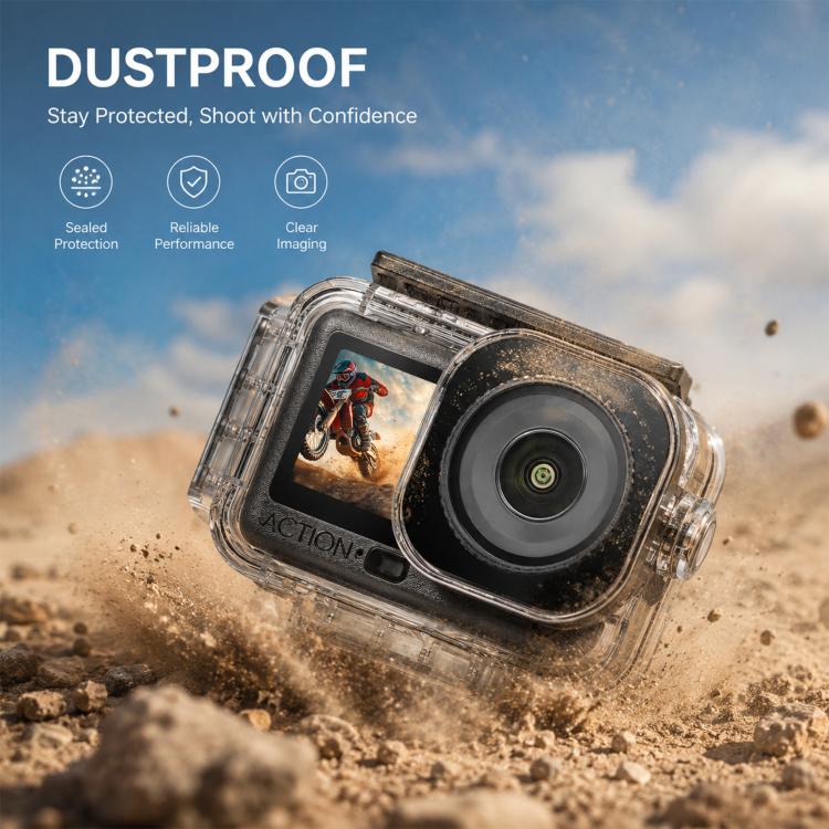 For DJI Osmo Action 6 PULUZ Magnetic 60m Waterproof Housing Diving Case, For DJI Osmo Action 6
