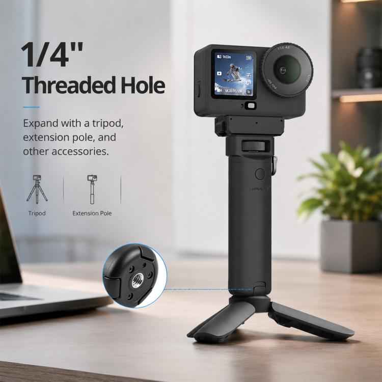 For Insta360 Luna PULUZ High-Capacity 5000mAh Battery Grip