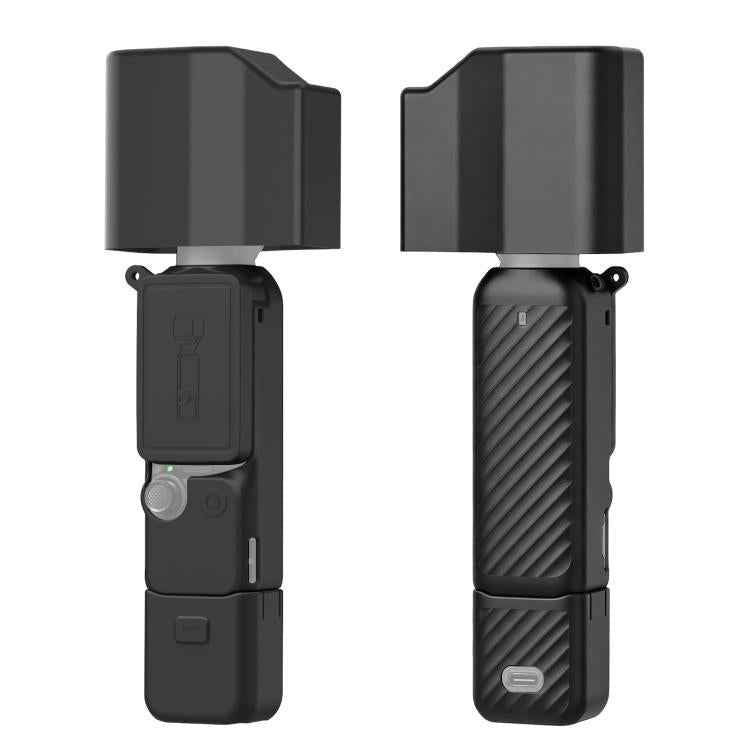 For DJI Osmo Pocket 4P PULUZ 5 in 1 Body Lens Handle Screen Silicone Cover with Anti-loss Rope