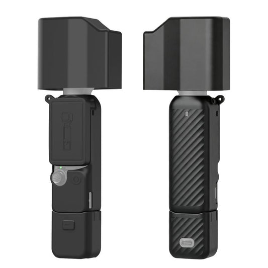 For DJI Osmo Pocket 4P PULUZ 5 in 1 Body Lens Handle Screen Silicone Cover with Anti-loss Rope