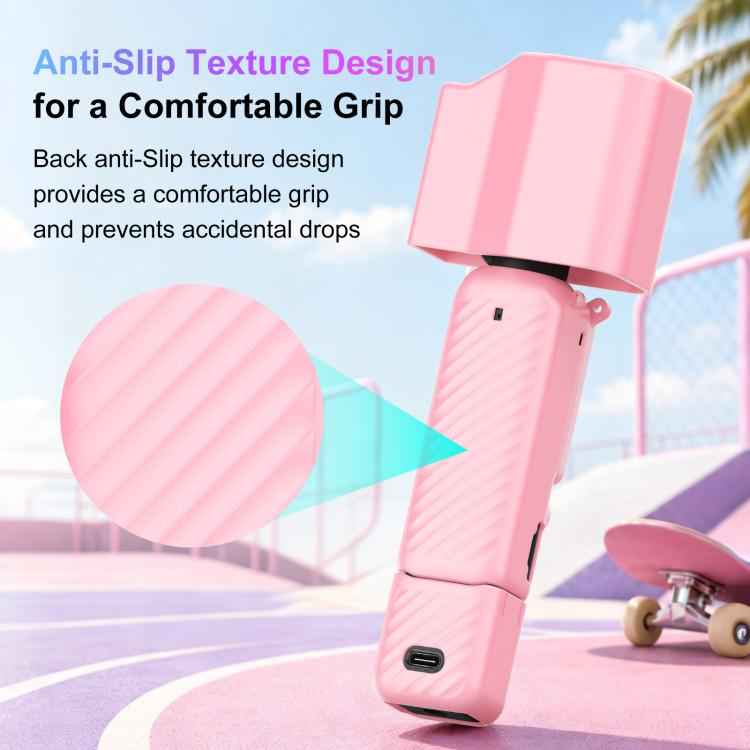 For DJI Osmo Pocket 4P PULUZ 5 in 1 Body Lens Handle Screen Silicone Cover with Anti-loss Rope