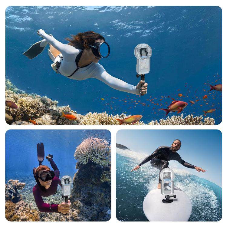 For Insta360 X5 PULUZ 50m Waterproof Sealed Diving Case, Youth Edition, Waterproof Diving Case, Youth Edition