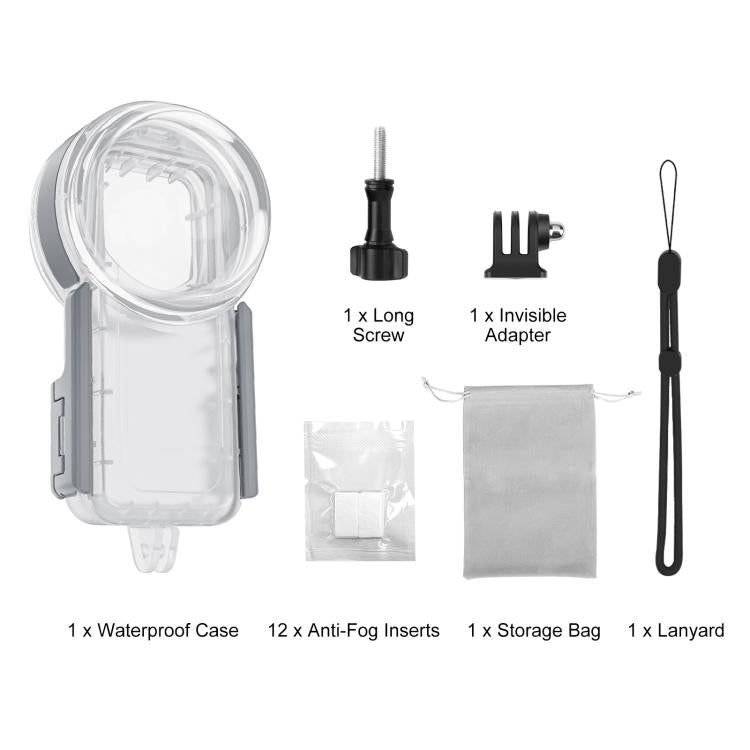 For Insta360 X5 PULUZ 50m Waterproof Sealed Diving Case, Youth Edition, Waterproof Diving Case, Youth Edition