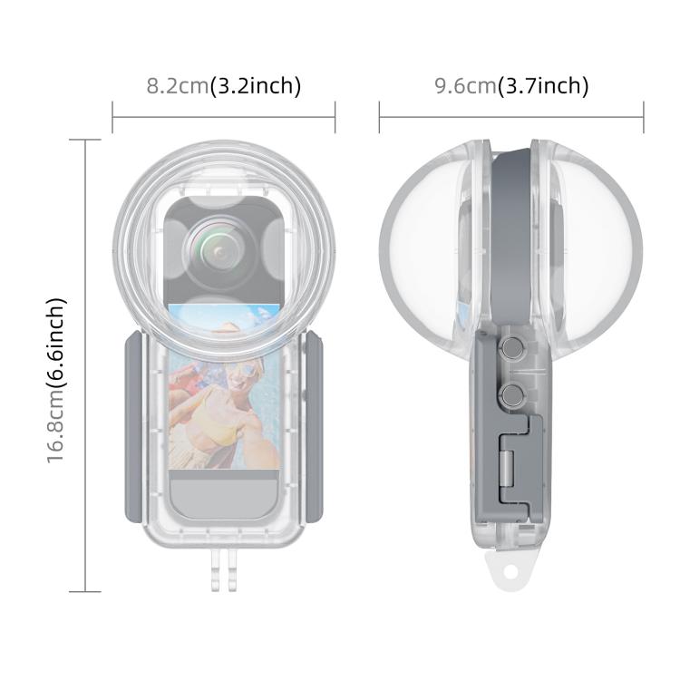 For Insta360 X5 PULUZ 50m Waterproof Sealed Diving Case, Youth Edition, Waterproof Diving Case, Youth Edition