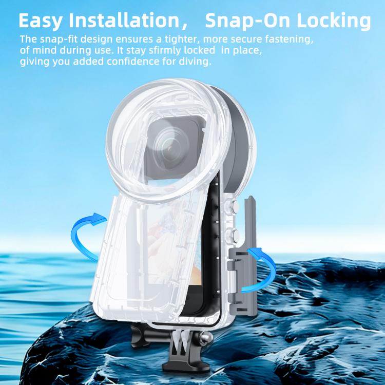 For Insta360 X5 PULUZ 50m Waterproof Sealed Diving Case, Youth Edition, Waterproof Diving Case, Youth Edition