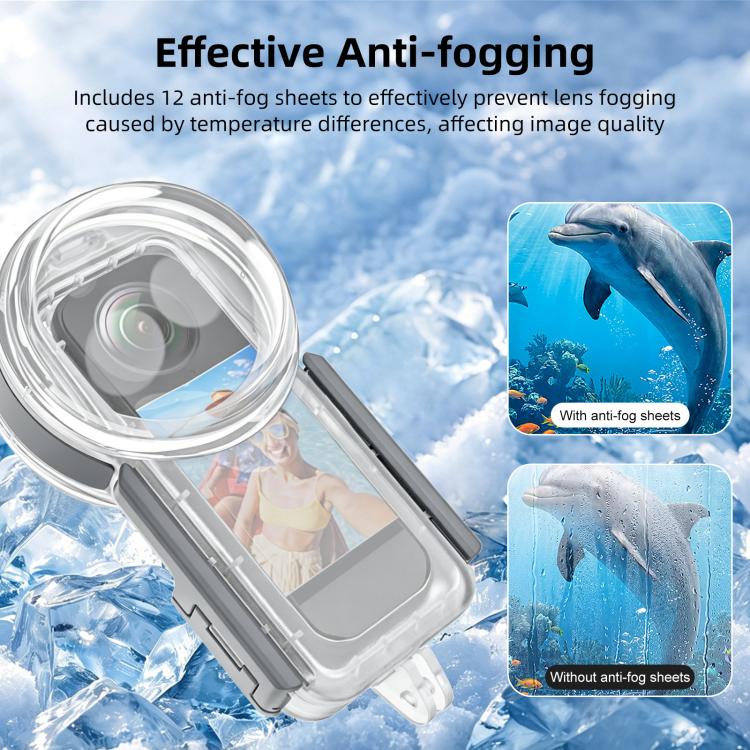 For Insta360 X5 PULUZ 50m Waterproof Sealed Diving Case, Youth Edition, Waterproof Diving Case, Youth Edition