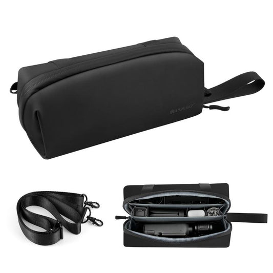PULUZ Gimbal Camera Carrying Bag Crossbody Protective Multi-compartment Bag for DJI Osmo Pocket 4P / 4 / 3, Xtra Muse / Muse 2 Pro, Insta360 Luna Ultra / X5 / X4 / X3, Multi-compartment Bag
