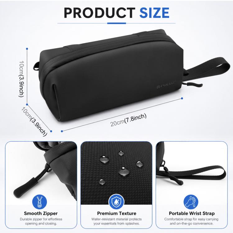 PULUZ Gimbal Camera Carrying Bag Crossbody Protective Multi-compartment Bag for DJI Osmo Pocket 4P / 4 / 3, Xtra Muse / Muse 2 Pro, Insta360 Luna Ultra / X5 / X4 / X3, Multi-compartment Bag