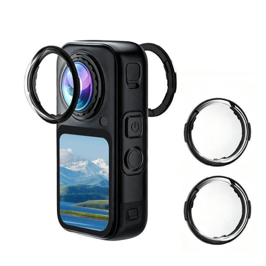 For Insta360 X6 2 PCS/Pack PULUZ Rotation Lock PC Lens Guard Protective Cover
