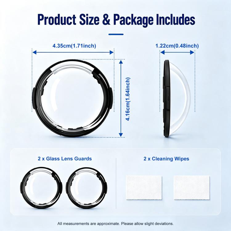 For Insta360 X6 2 PCS/Pack PULUZ Rotation Lock PC Lens Guard Protective Cover