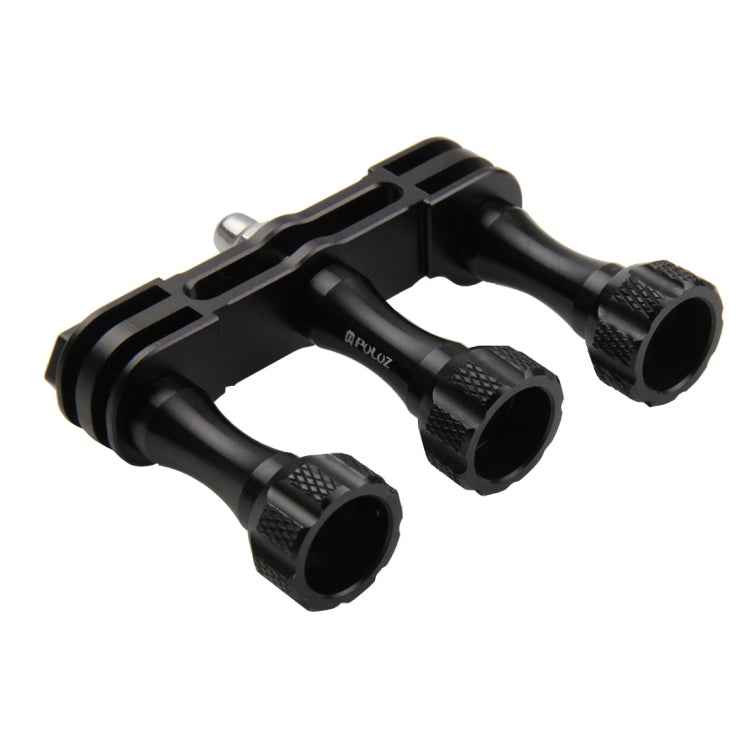 PULUZ CNC Aluminum Multi-functional Connection Mount with 3 Long Screws & Wrench for GoPro, Insta360, DJI and Other Action Cameras, 3 Long Screws