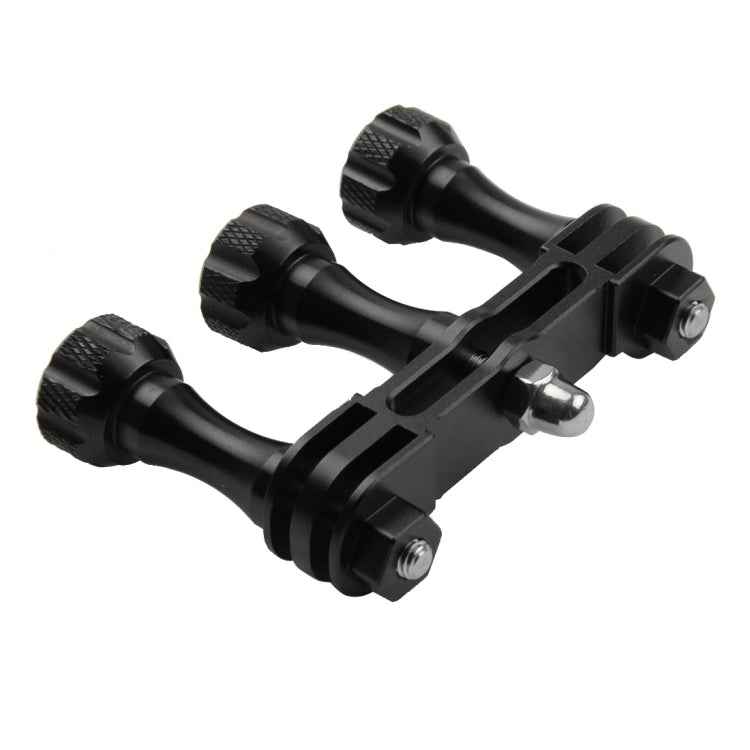 PULUZ CNC Aluminum Multi-functional Connection Mount with 3 Long Screws & Wrench for GoPro, Insta360, DJI and Other Action Cameras, 3 Long Screws
