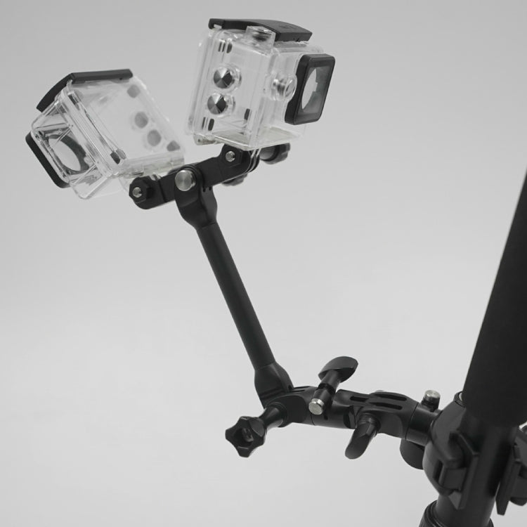 PULUZ CNC Aluminum Multi-functional Connection Mount with 3 Long Screws & Wrench for GoPro, Insta360, DJI and Other Action Cameras, 3 Long Screws